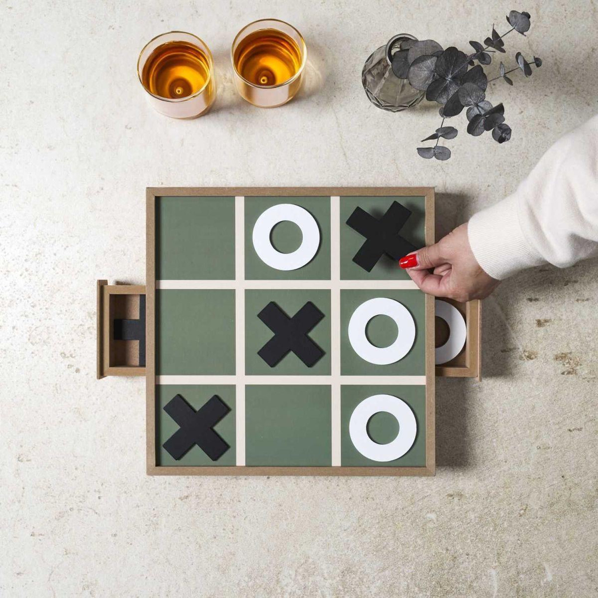 Voir la diapositive 5 : MISTER GADGET Jeu morpion  tic tac toe  30cm naturel