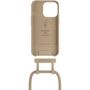 Voir la diapositive 4 : WOODCESSORIES Coque avec cordon iPhone 14 Pro Max Tour de cou Taupe