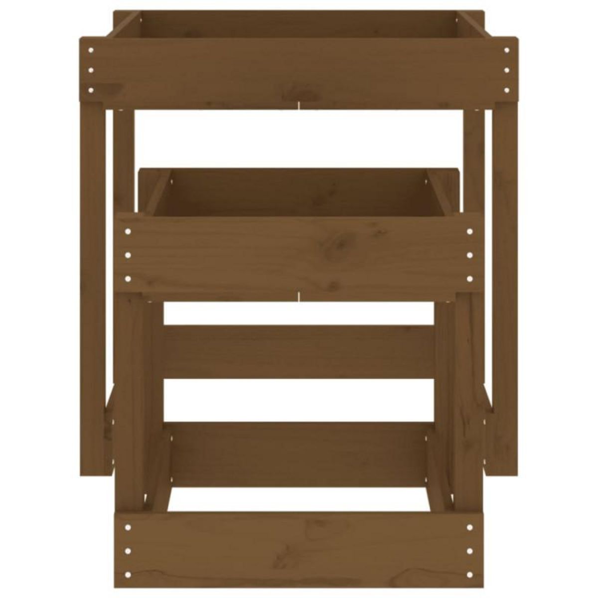 VIDAXL Tables à sable 2 pcs marron miel bois de pin massif