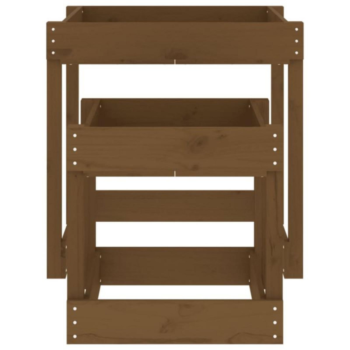 VIDAXL Tables à sable 2 pcs marron miel bois de pin massif