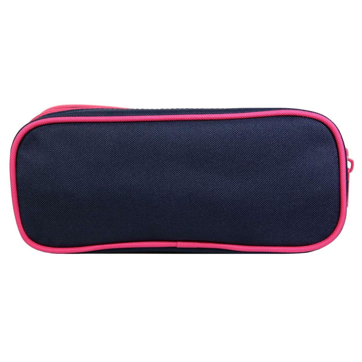 Bagtrotter BAGTROTTER Trousse scolaire 2 compartiments Poivre Blanc Rose Vélo