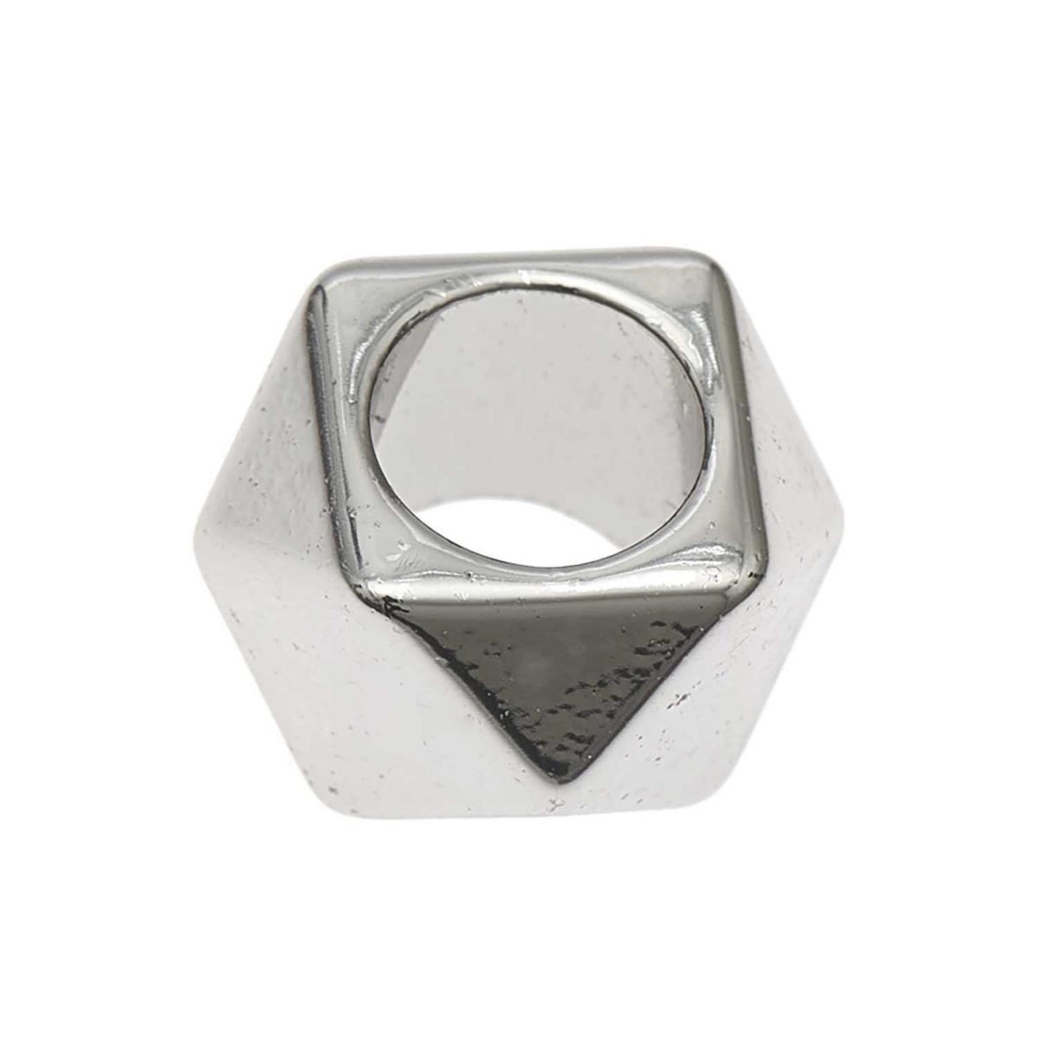 Voir la diapositive 3 : RICO DESIGN Itoshii pack 10 perles ponii polygone couleur argent
