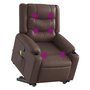 Voir la diapositive 3 : VIDAXL Fauteuil inclinable de massage Marron Similicuir