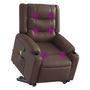 Voir la diapositive 3 : VIDAXL Fauteuil inclinable de massage Marron Similicuir