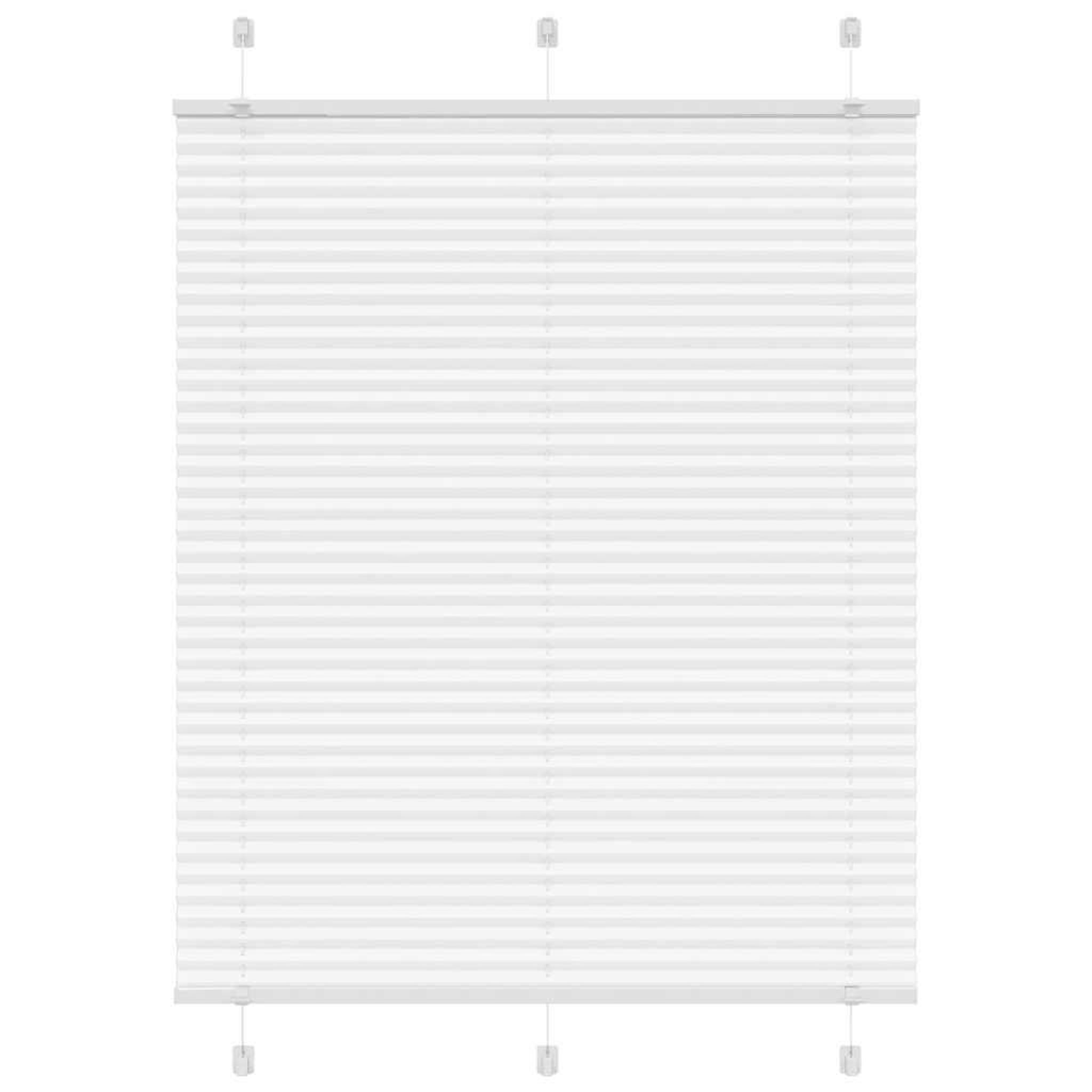 VIDAXL Store plisse blanc 105x150cm largeur du tissu 104,4cm polyester