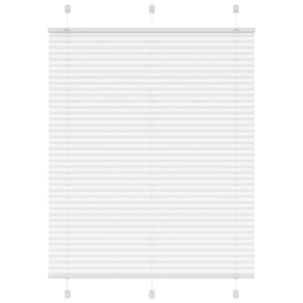 VIDAXL Store plisse blanc 105x150cm largeur du tissu 104,4cm polyester