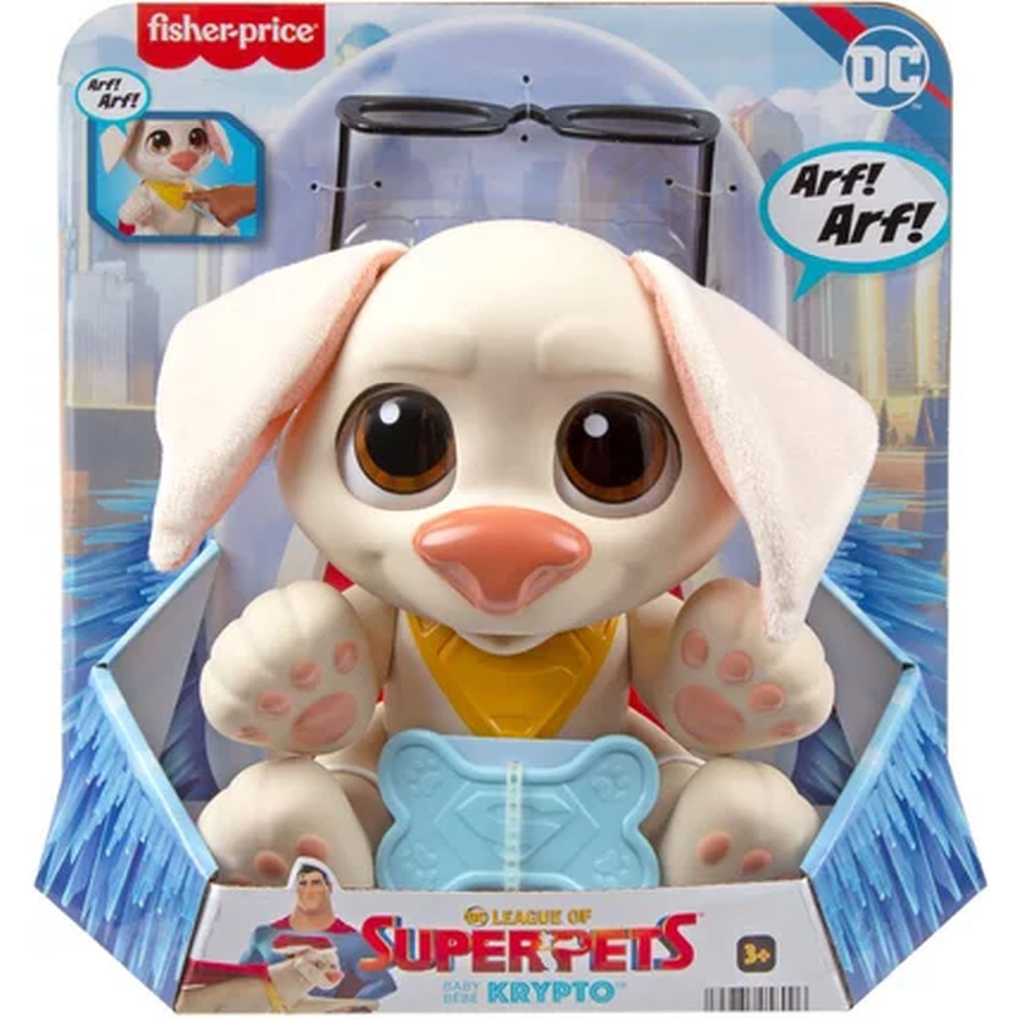 Voir la diapositive 1 : Fisher price Figurine Sonore bébé Krypto Super chien DC Comics 