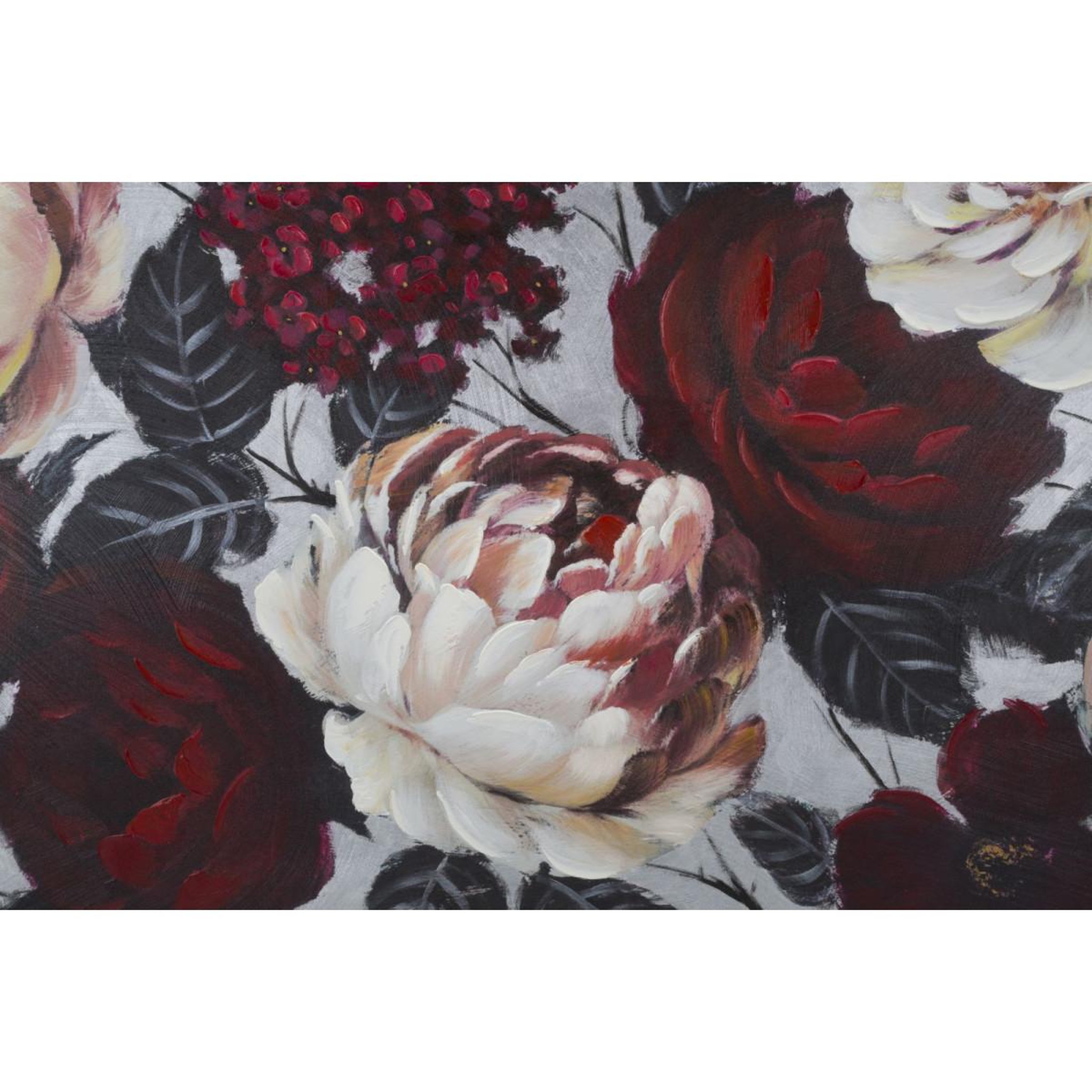 Voir la diapositive 3 : Paris Prix Toile peinture déco  flower  76x150cm multicolore