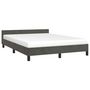 Voir la diapositive 3 : VIDAXL Cadre de lit sans matelas gris fonce 140x190 cm velours