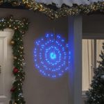 VIDAXL Etoile rayonnante de Noël 140 LED bleu 17 cm