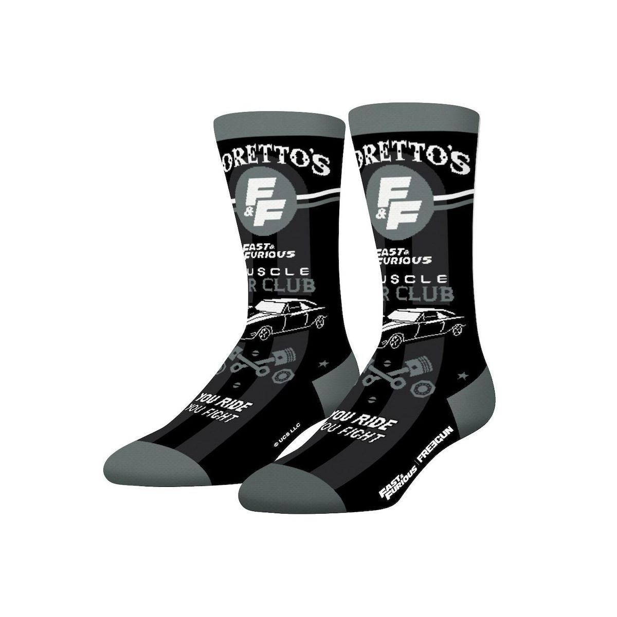 FREEGUN Lot de 4 paires de chaussettes Fast and Furious