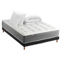Voir la diapositive 1 : IDLITERIE Matelas ressorts MAX, 7 zones, sommier rigide, pack couette oreiller