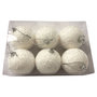 Voir la diapositive 3 : ACTUEL Lot de 6 boules neige blanc d8 cm