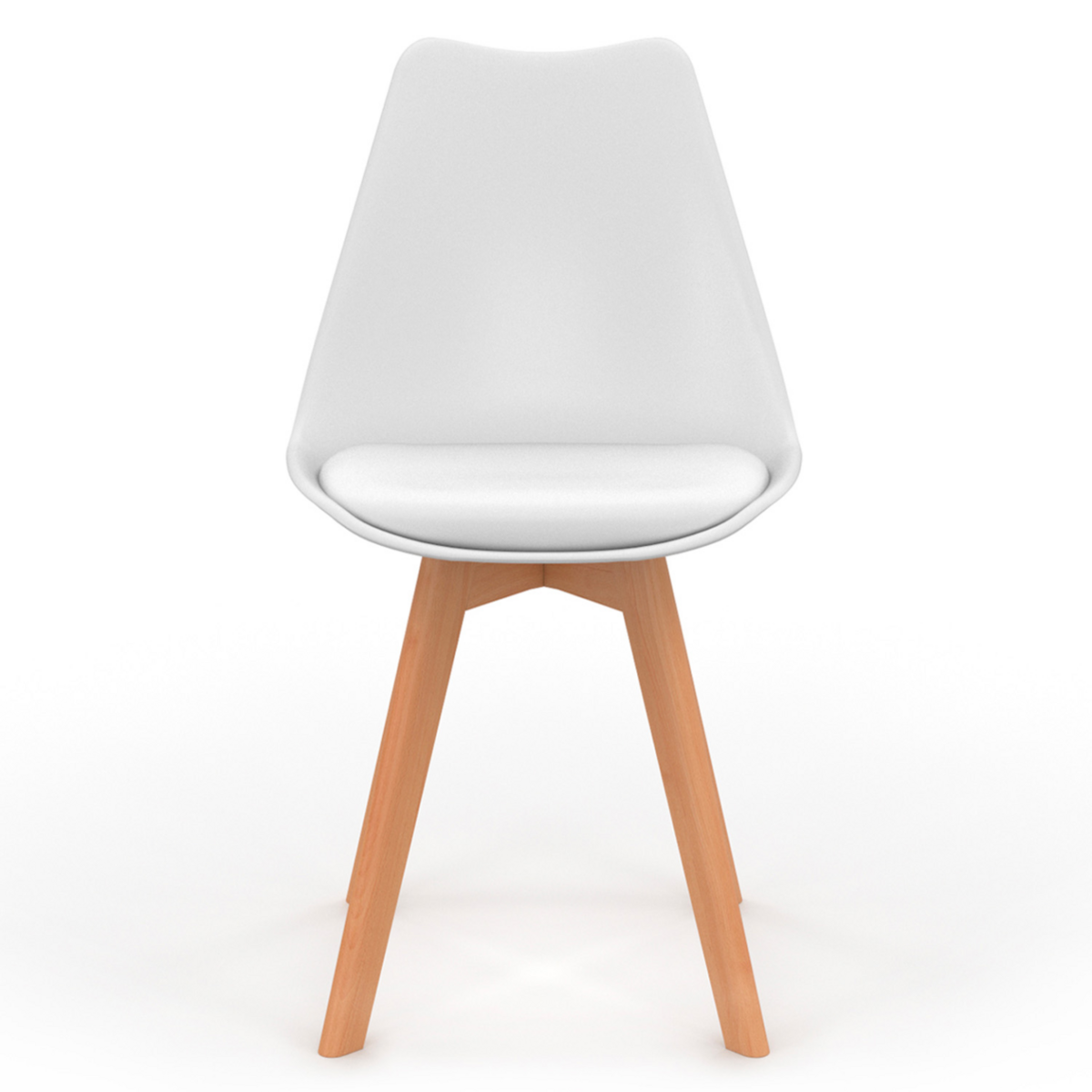 ID MARKET Lot de 6 scandinaves SARA mix color blanc, gris clair, gris foncé x2, vert x2