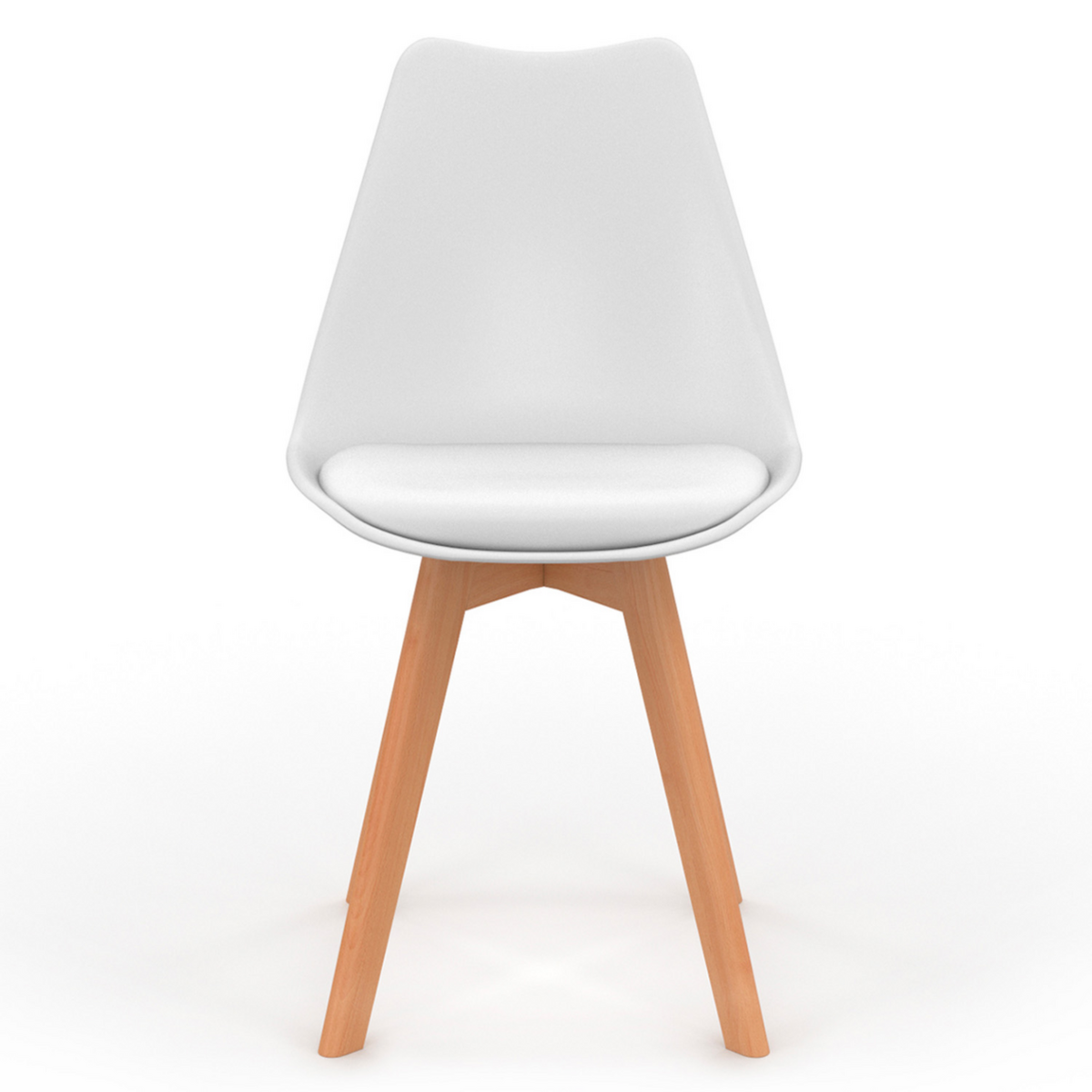 ID MARKET Lot de 6 scandinaves SARA mix color blanc, gris clair, gris foncé x2, vert x2