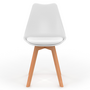 Voir la diapositive 3 : ID MARKET Lot de 6 scandinaves SARA mix color blanc, gris clair, gris foncé x2, vert x2