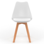 Voir la diapositive 3 : ID MARKET Lot de 6 scandinaves SARA mix color blanc, gris clair, gris foncé x2, vert x2