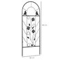 Voir la diapositive 3 : OUTSUNNY Lot de 2 treillis de jardin supports pour plantes grimpantes - dim. 38L x 98H cm - métal époxy noir