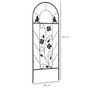 Voir la diapositive 3 : OUTSUNNY Lot de 2 treillis de jardin supports pour plantes grimpantes - dim. 38L x 98H cm - métal époxy noir