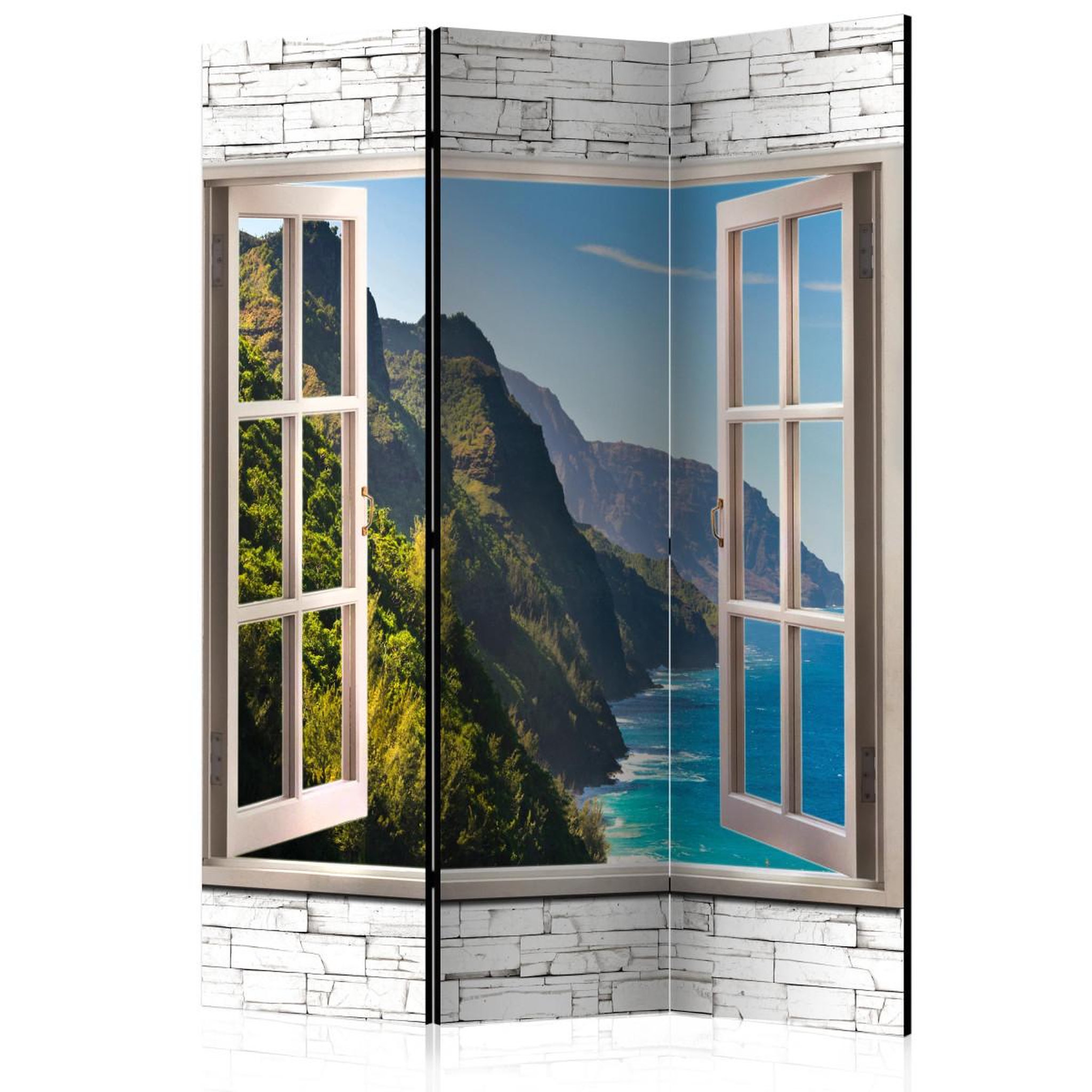 Paris Prix Paravent 3 volets  seaside hills  135x172cm