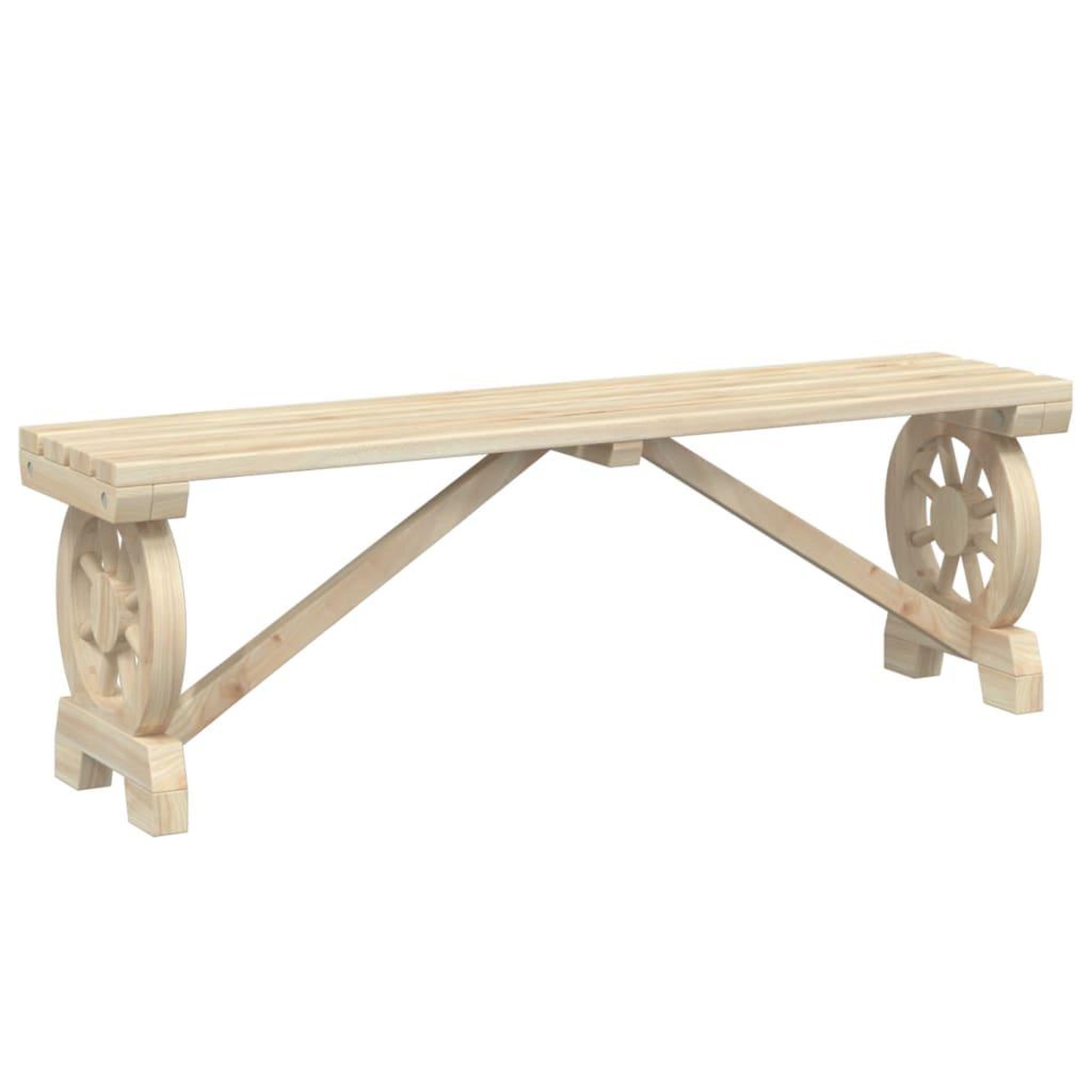 Voir la diapositive 3 : VIDAXL Bancs de jardin lot de 2 bois de sapin massif