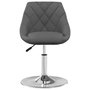 Voir la diapositive 3 : VIDAXL Chaises pivotantes a manger lot de 4 Gris fonce Velours