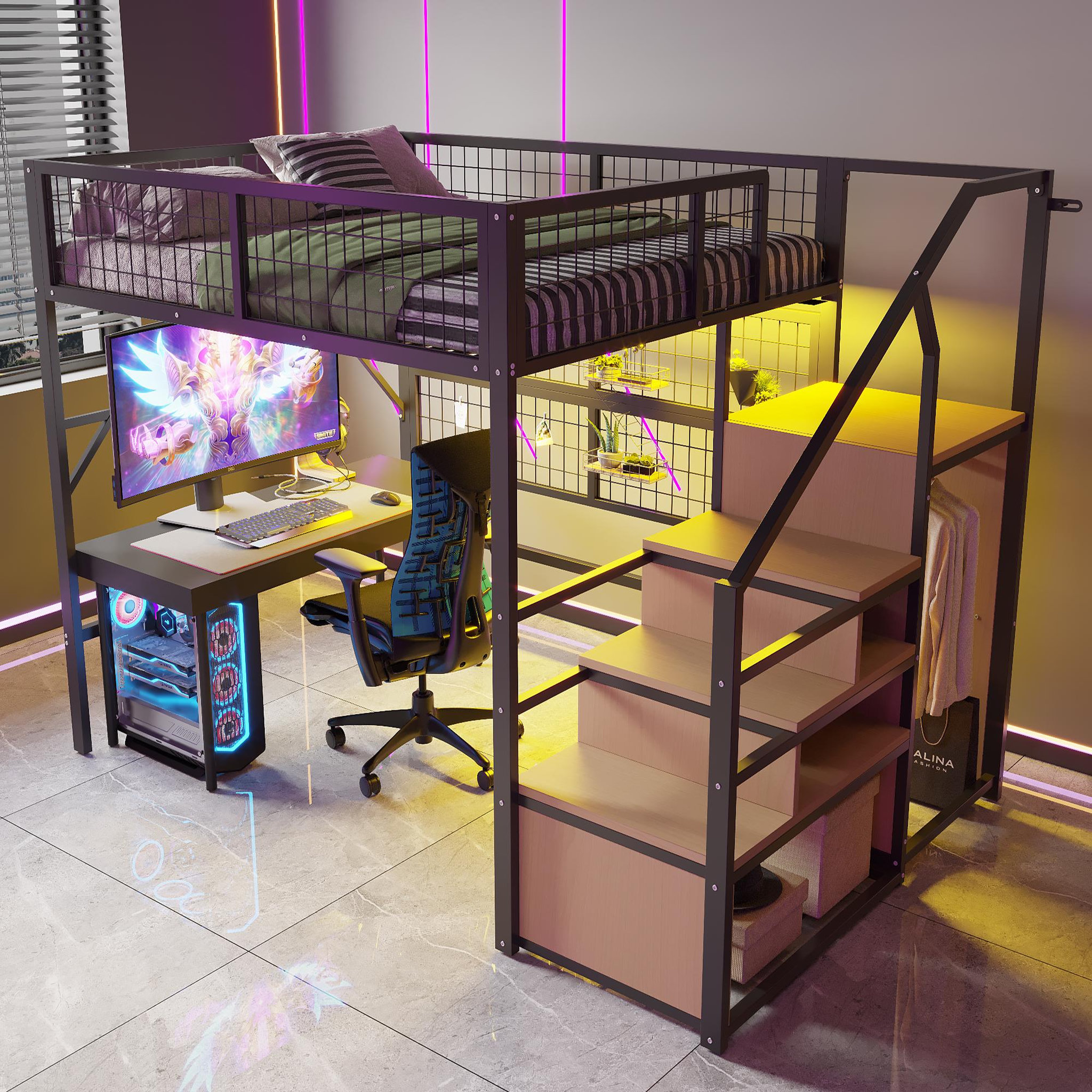 Voir la diapositive 5 : MERAX Lit mezzanine