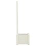 Voir la diapositive 4 : VIDAXL Jardiniere avec treillis 43x43x142 cm PP Blanc