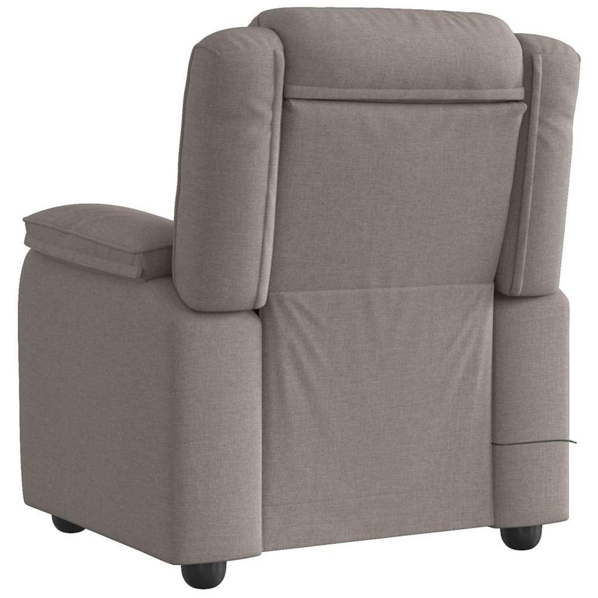 VIDAXL Fauteuil de massage inclinable Taupe Tissu