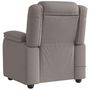 Voir la diapositive 5 : VIDAXL Fauteuil de massage inclinable Taupe Tissu