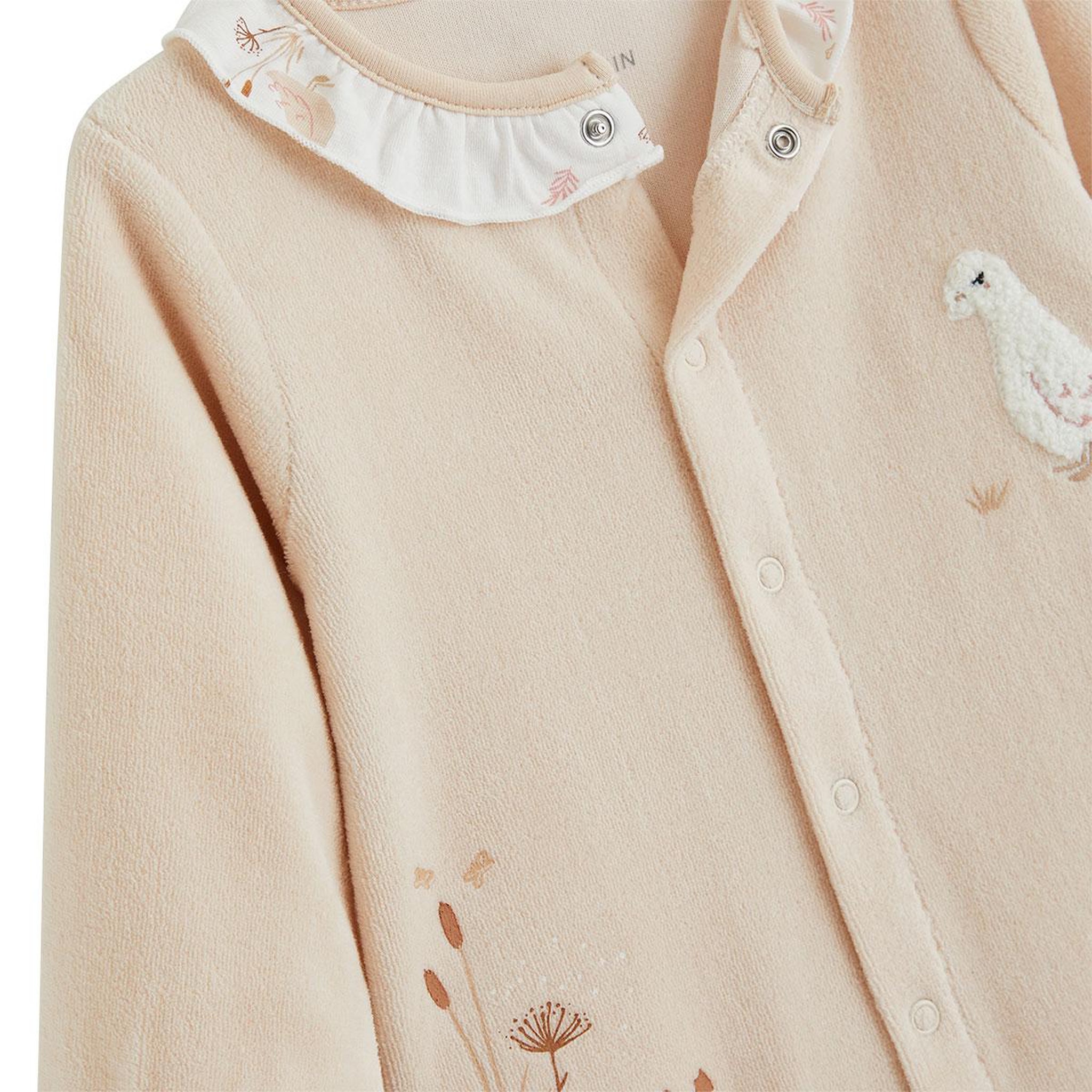 Voir la diapositive 3 : PETIT BEGUIN Pyjama bébé en velours Margot