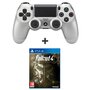 Manette Sony DUALSHOCK 4 silver + FALLOUT 4