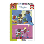EDUCA Puzzle enfant – 2 x 48 pièces – Petit Ours Brun – Educa – Dès 4 ans