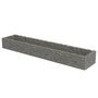 Voir la diapositive 2 : VIDAXL Lit sureleve a gabion Acier galvanise 450x90x50 cm
