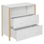 Voir la diapositive 2 : Atmosphera Kids Commode 2 Tiroirs & 1 Niche  Kima  85cm Blanc