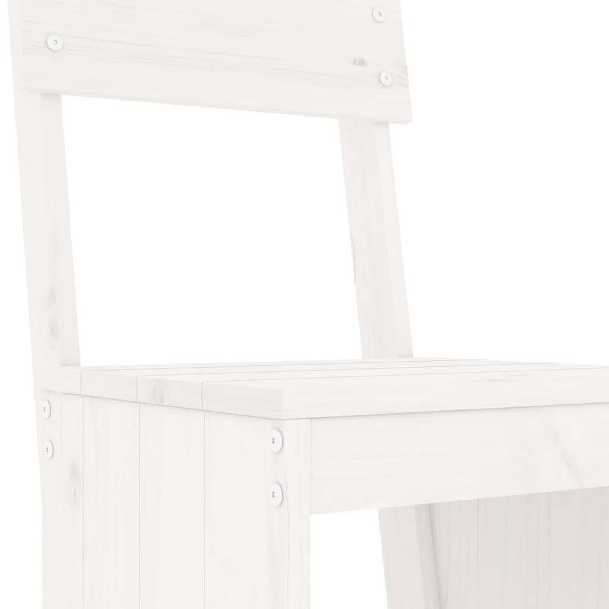 Voir la diapositive 5 : VIDAXL Ensemble de bar de jardin 7 pcs blanc bois de pin massif