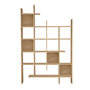 Voir la diapositive 1 : Habitat et Jardin Bibliothèque en bois  Manco  - 122 x 25 x 188 cm - Chêne