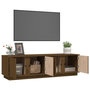 Voir la diapositive 5 : VIDAXL Meuble TV Marron miel 140x40x40 cm Bois de pin massif