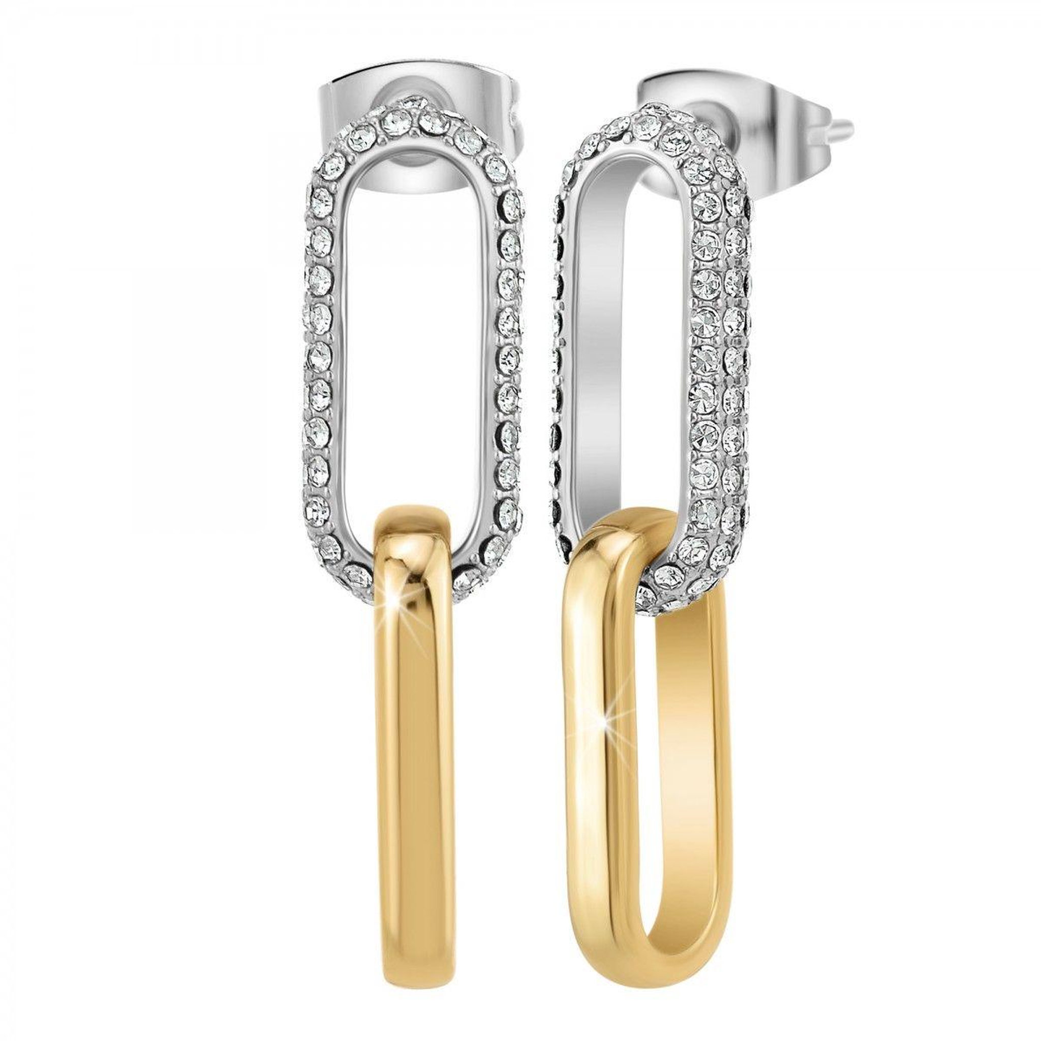 SC CRYSTAL Boucles d'oreilles SC Crystal ornées de Cristaux scintillants
