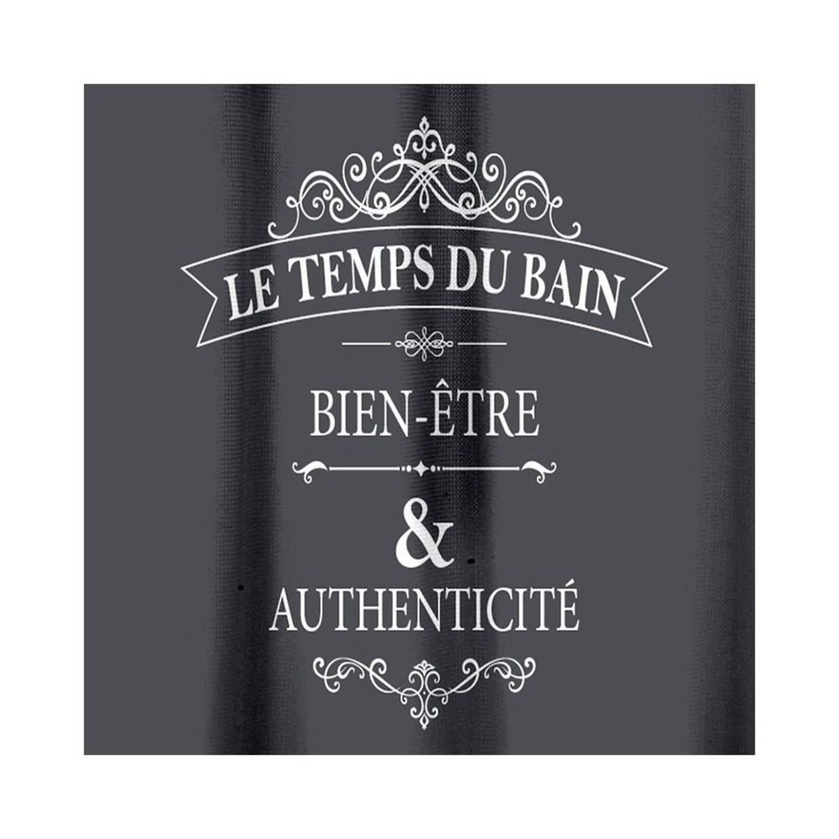 Douceur d'Intérieur Rideau de douche 180x200 Vintage