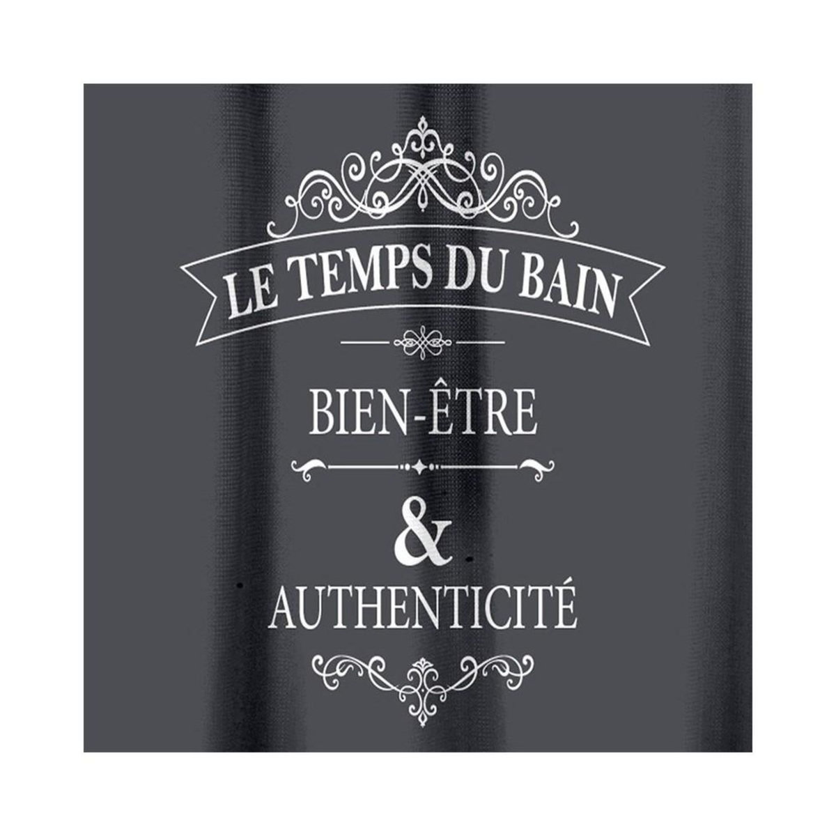 Douceur d'Intérieur Rideau de douche 180x200 Vintage
