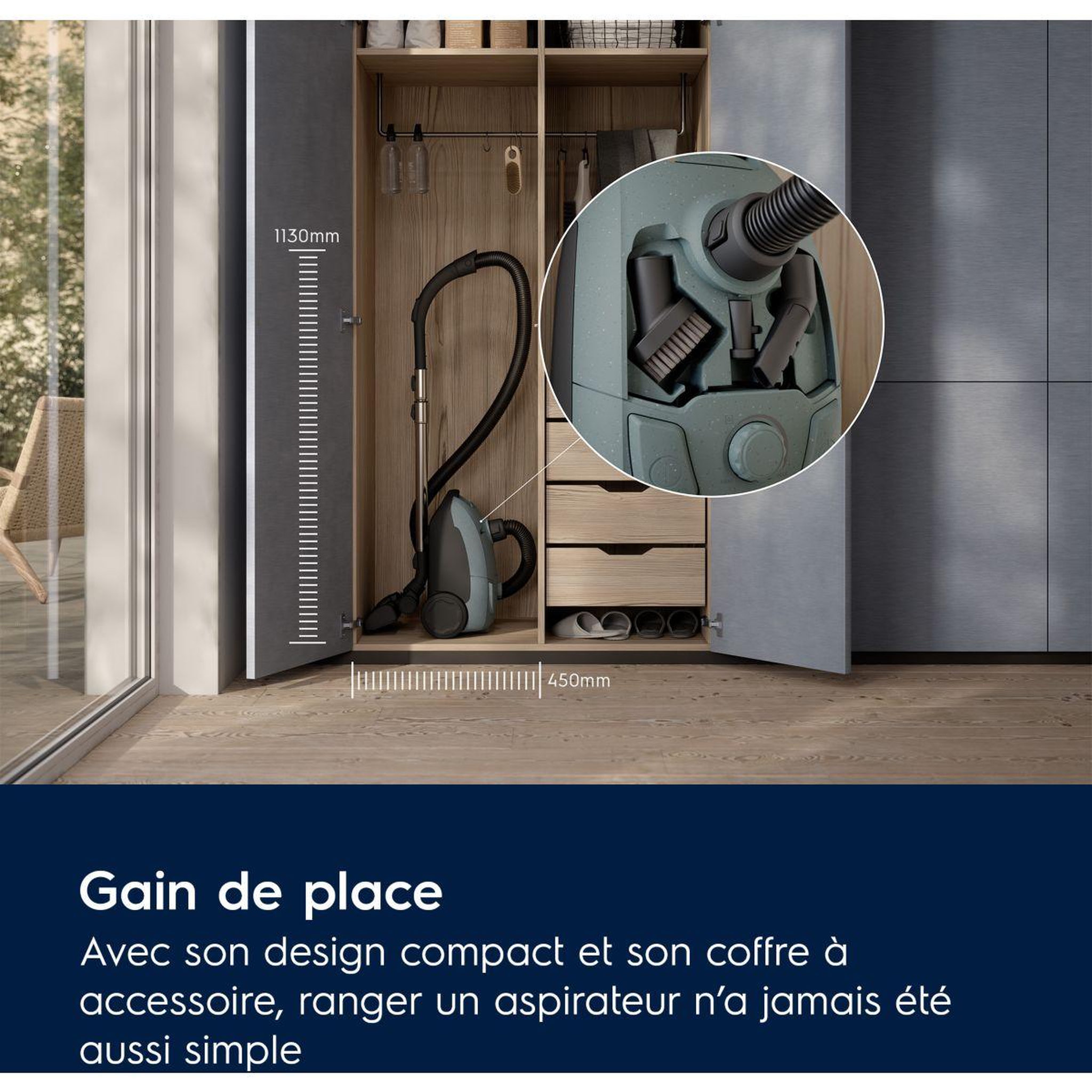 Voir la diapositive 5 : ELECTROLUX Aspirateur avec sac eb51a4og