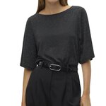 Vero Moda Top /Argenté Femme Vero  oda Kanva. Coloris disponibles : Noir