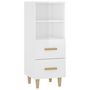 Voir la diapositive 2 : VIDAXL Buffet Blanc brillant 34,5x34x90 cm Bois d'ingenierie