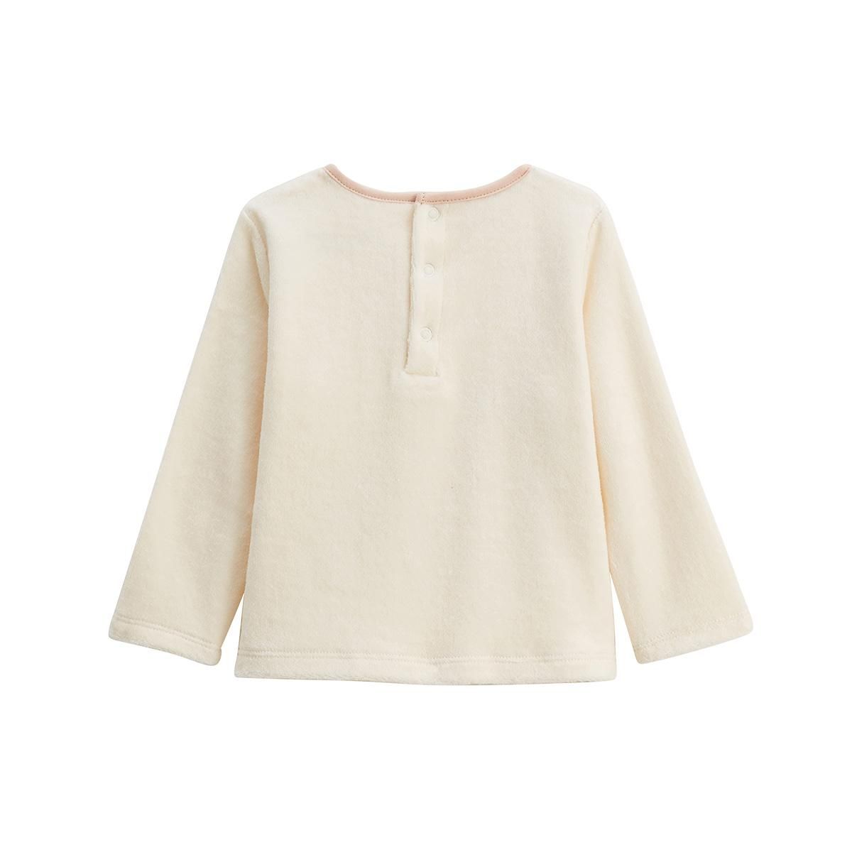 Petit Béguin Lot de 2 pyjamas enfant 2 pièces en velours avec pieds retroussables Manouk