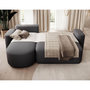 Voir la diapositive 2 : BEST MOBILIER Sam - canapé d'angle gauche 4 places convertible avec coffre en tissu