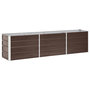 Voir la diapositive 1 : VIDAXL Lit sureleve de jardin Acier galvanise 240x40x45 cm Marron