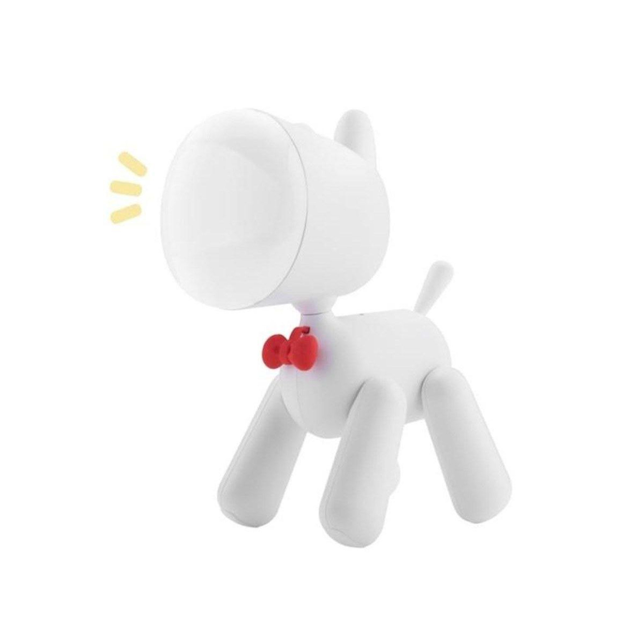 1001JOUETS Lampe de chevet enfant - Veilleuse en Forme chien - Batterie rechargeable - Blanche