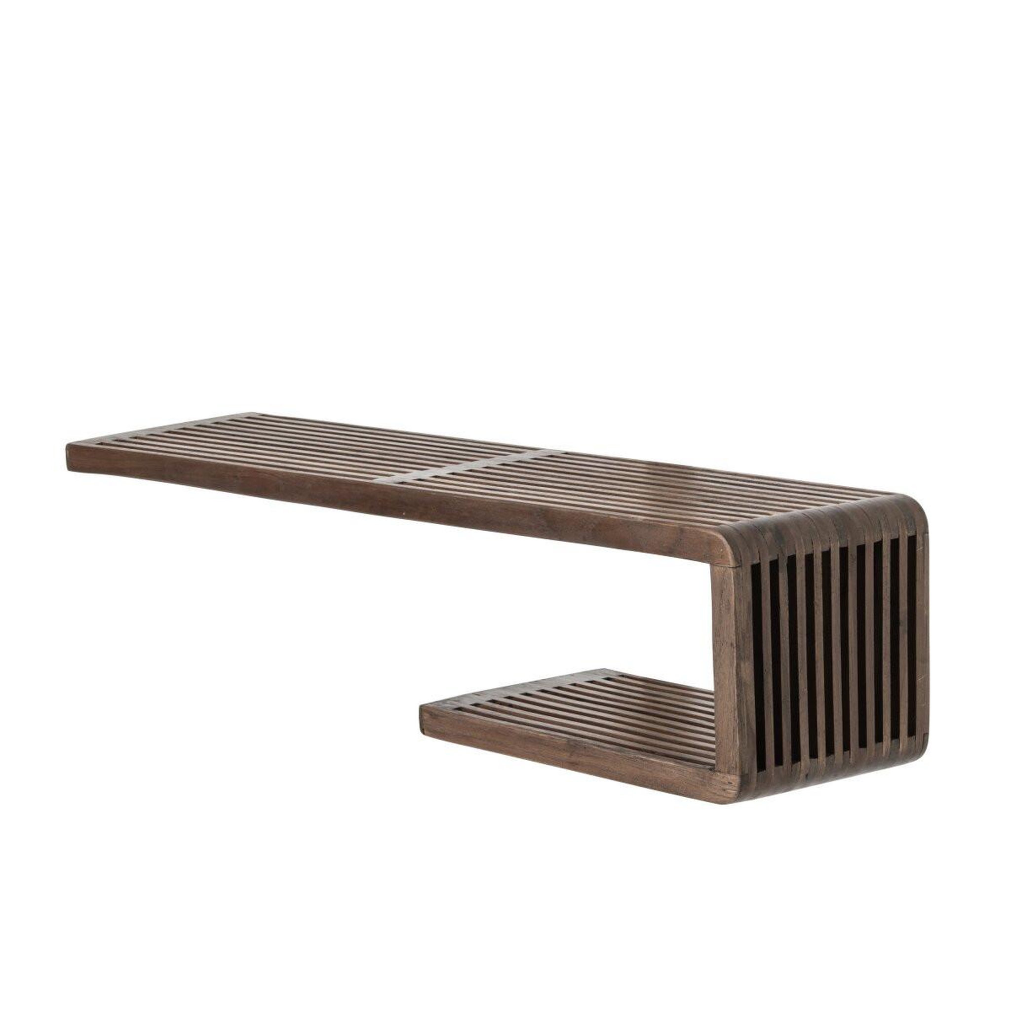 Voir la diapositive 2 : J-LINE Étagère murale en bois  lars  79cm marron