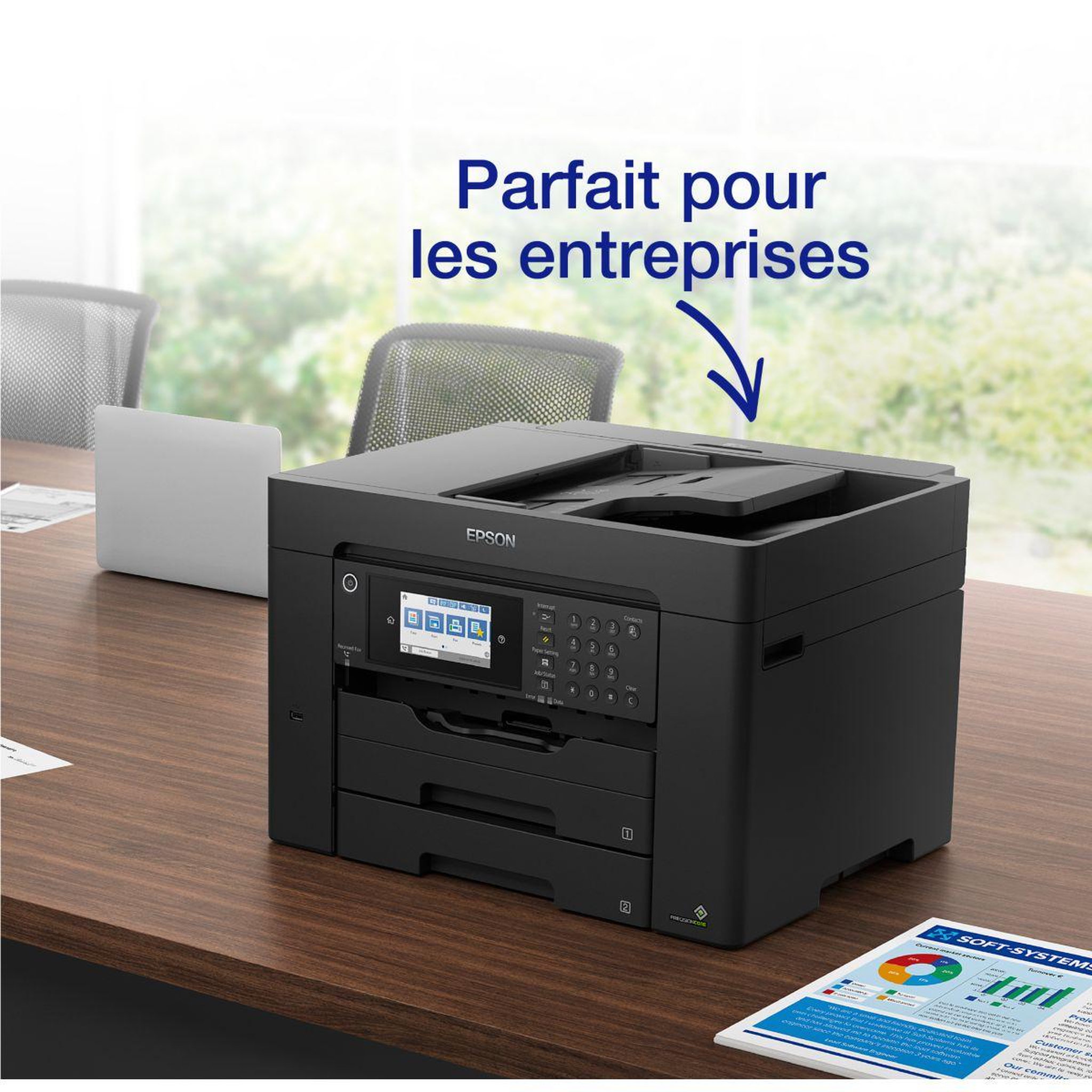 Voir la diapositive 4 : Epson Imprimante jet d'encre workforce wf-7840dtwf